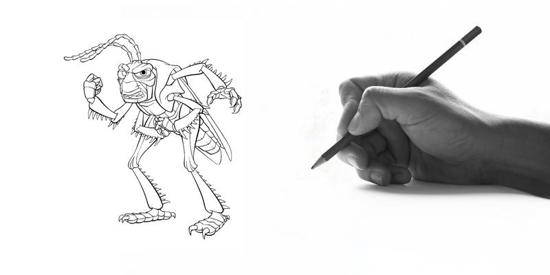 Impara a disegnare Hopper (A Bug's Life)
